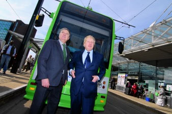 Boris Johnson and Steve O'Connell - Talking trams